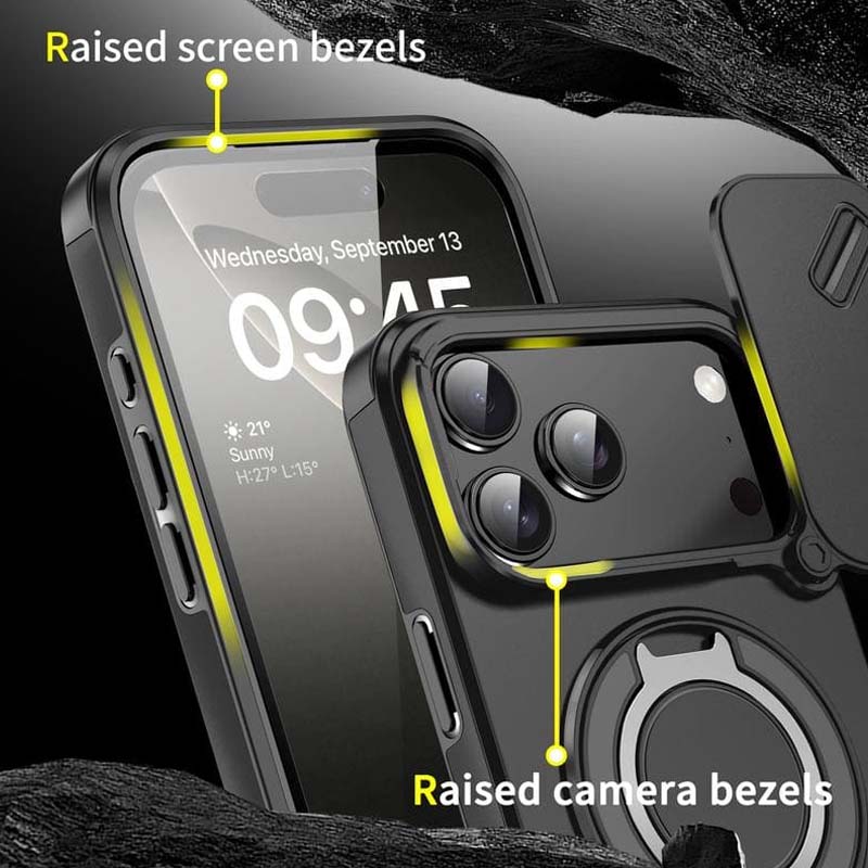 🔥50% OFF🔥 Magnetic phone case with ring holder for iPhone. Military-grade "airbag" protection