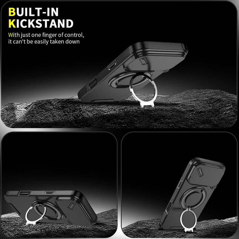 🔥50% OFF🔥 Magnetic phone case with ring holder for iPhone. Military-grade "airbag" protection