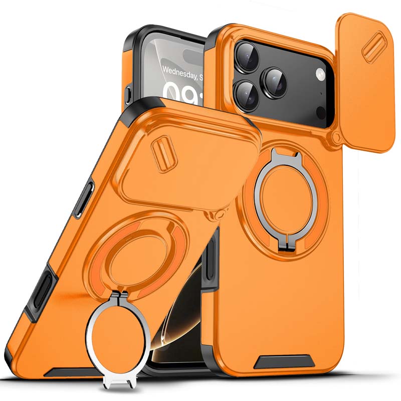 🔥50% OFF🔥 Magnetic phone case with ring holder for iPhone. Military-grade "airbag" protection