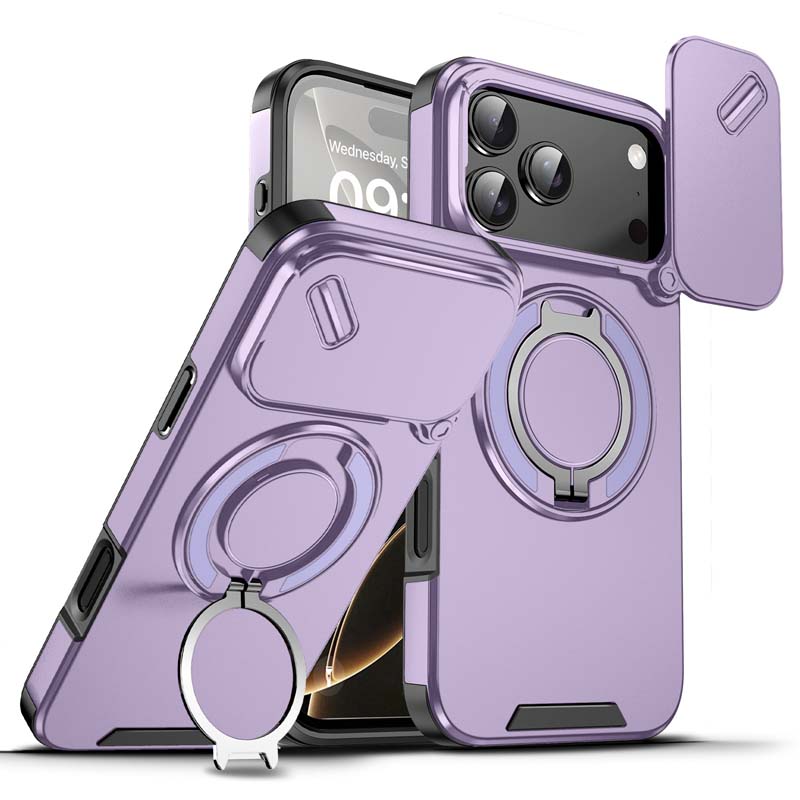 🔥50% OFF🔥 Magnetic phone case with ring holder for iPhone. Military-grade "airbag" protection