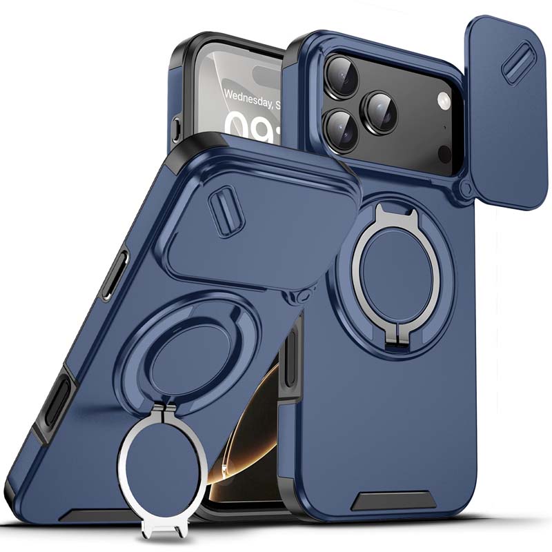 🔥50% OFF🔥 Magnetic phone case with ring holder for iPhone. Military-grade "airbag" protection