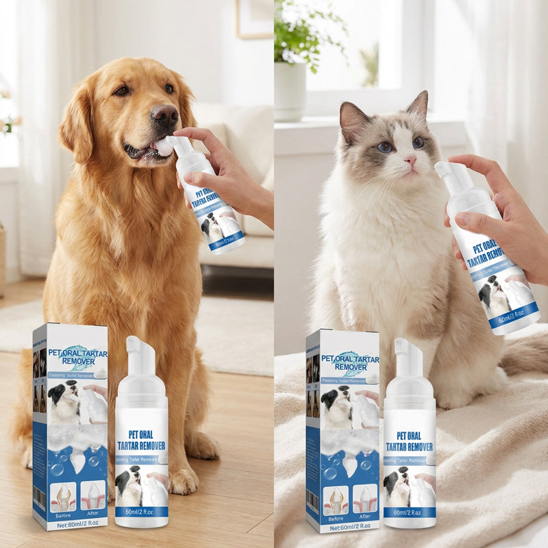 🐾 Foaming Tartar Remover for Pets – Natural Formula & Easy to Use!
