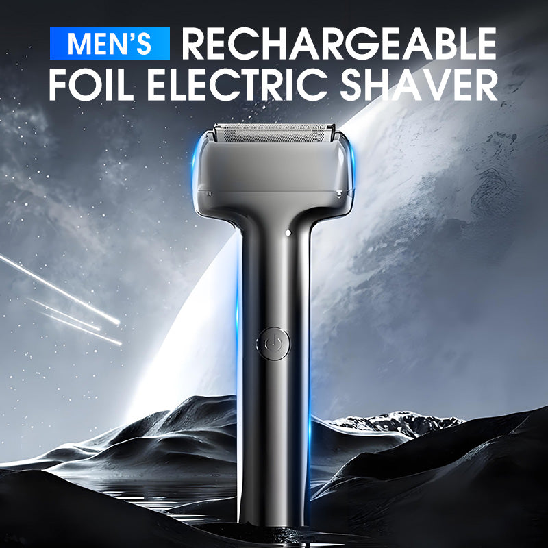 💎 50% OFF! 💎 Men’s Rechargeable Foil Electric Shaver – 3D Tilt Head, IPX6 Waterproof & USB-C Fast Charging ⚡🪒