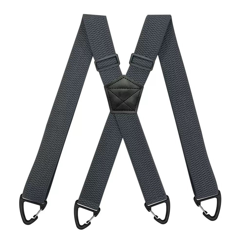 👔 Men's X-Back Suspenders with Heavy-Duty Hook Clips – Wide, Adjustable & Durable for Work & Casual 🎩