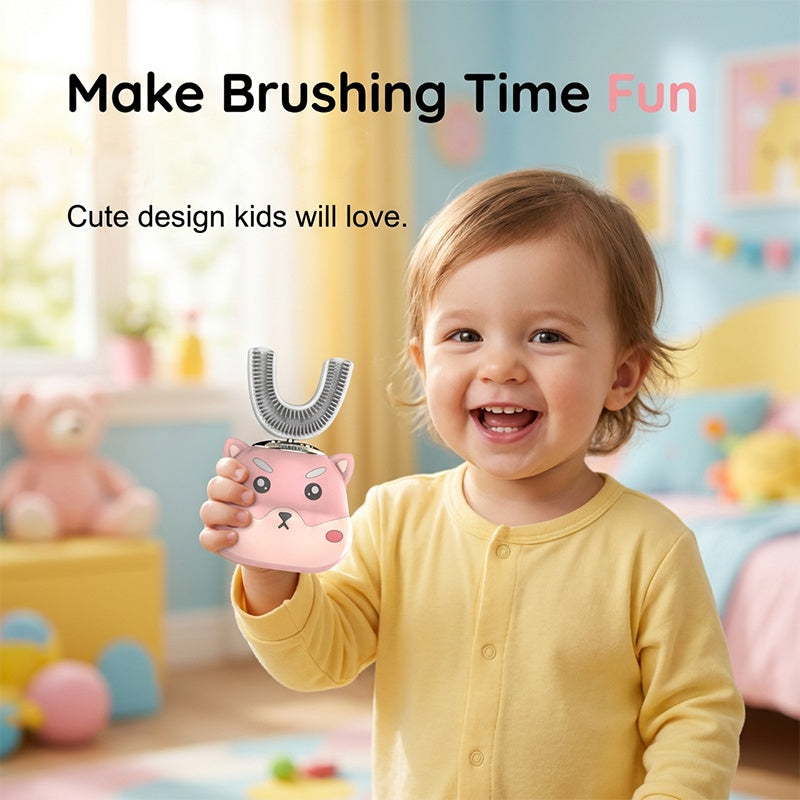 U-shaped automatic electric toothbrush for children