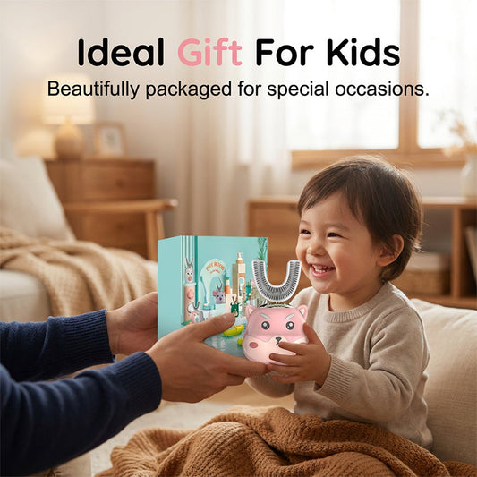 U-shaped automatic electric toothbrush for children