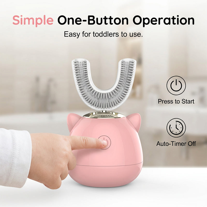 U-shaped automatic electric toothbrush for children