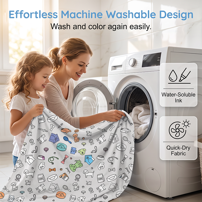 🥳2026 HOT SALE🥳💞50K+ SOLD!💖 50% OFF!💯 Personalised Colouring Blanket – The Unique DIY Gift They’ll Love