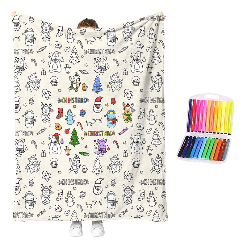 🥳2026 HOT SALE🥳💞50K+ SOLD!💖 50% OFF!💯 Personalised Colouring Blanket – The Unique DIY Gift They’ll Love