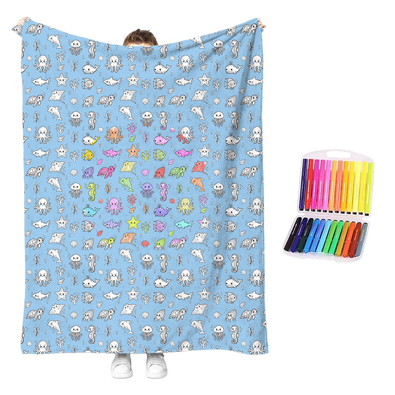 🥳2026 HOT SALE🥳💞50K+ SOLD!💖 50% OFF!💯 Personalised Colouring Blanket – The Unique DIY Gift They’ll Love
