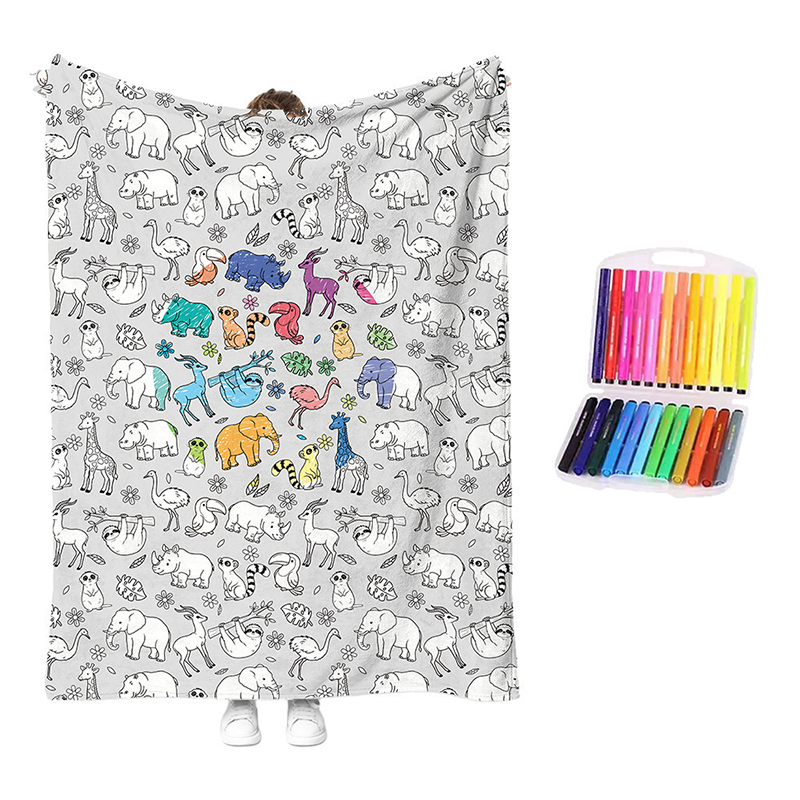🥳2026 HOT SALE🥳💞50K+ SOLD!💖 50% OFF!💯 Personalised Colouring Blanket – The Unique DIY Gift They’ll Love
