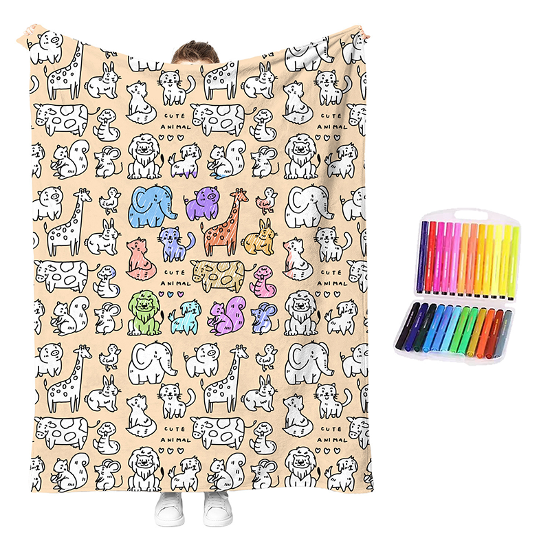🥳2026 HOT SALE🥳💞50K+ SOLD!💖 50% OFF!💯 Personalised Colouring Blanket – The Unique DIY Gift They’ll Love