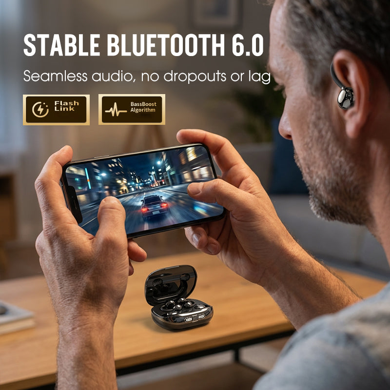🎁2026 New Arrivals 50% OFF💥Bluetooth 6.0 Earbuds – 96H Playtime, 2-in-1 Design & AI Noise Reduction 🎵
