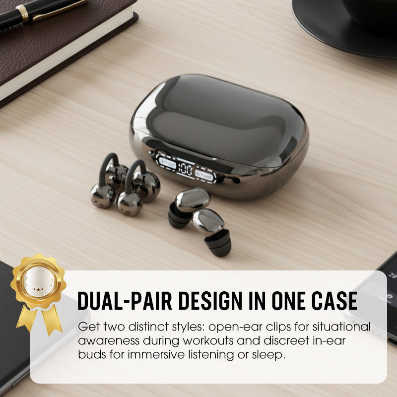 🎁2026 New Arrivals 50% OFF💥Bluetooth 6.0 Earbuds – 96H Playtime, 2-in-1 Design & AI Noise Reduction 🎵