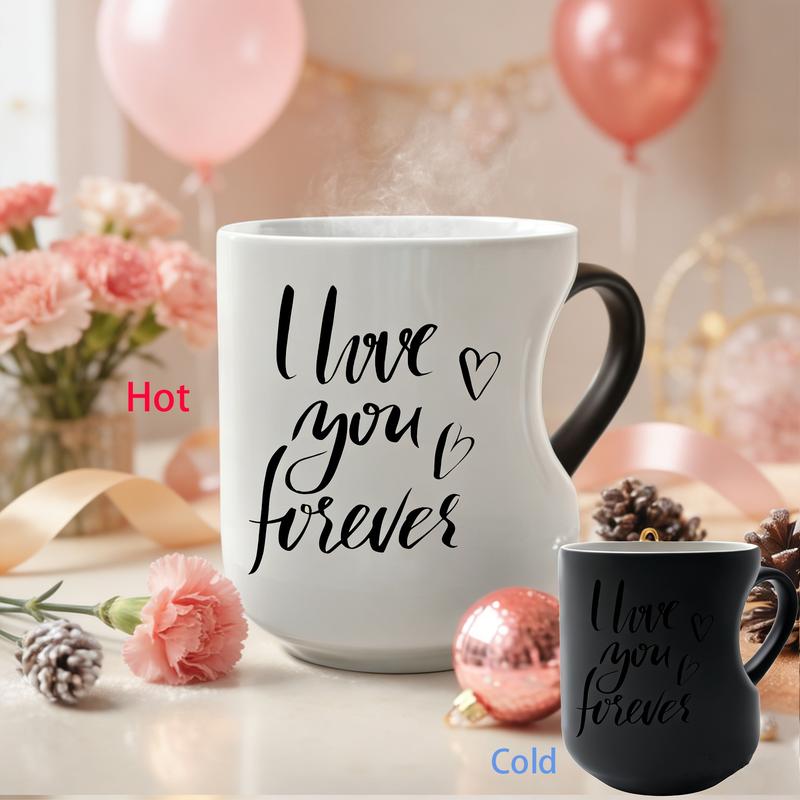 ⏳Time-Limited Special⏰Color Changing Heart Handle Ceramic Mug for Valentine's Day ☕