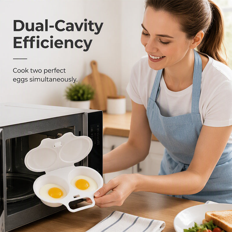 Microwave Egg Poacher with Lid & Handle