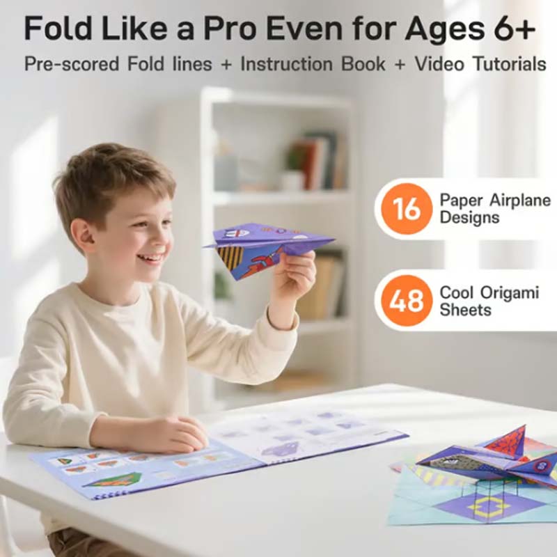 ✈️ 50% OFF NOW! 🎨 Creative DIY Paper Airplane Set for Kids – Fun designs, easy assembly & educational – Perfect for creative play & learning 📐