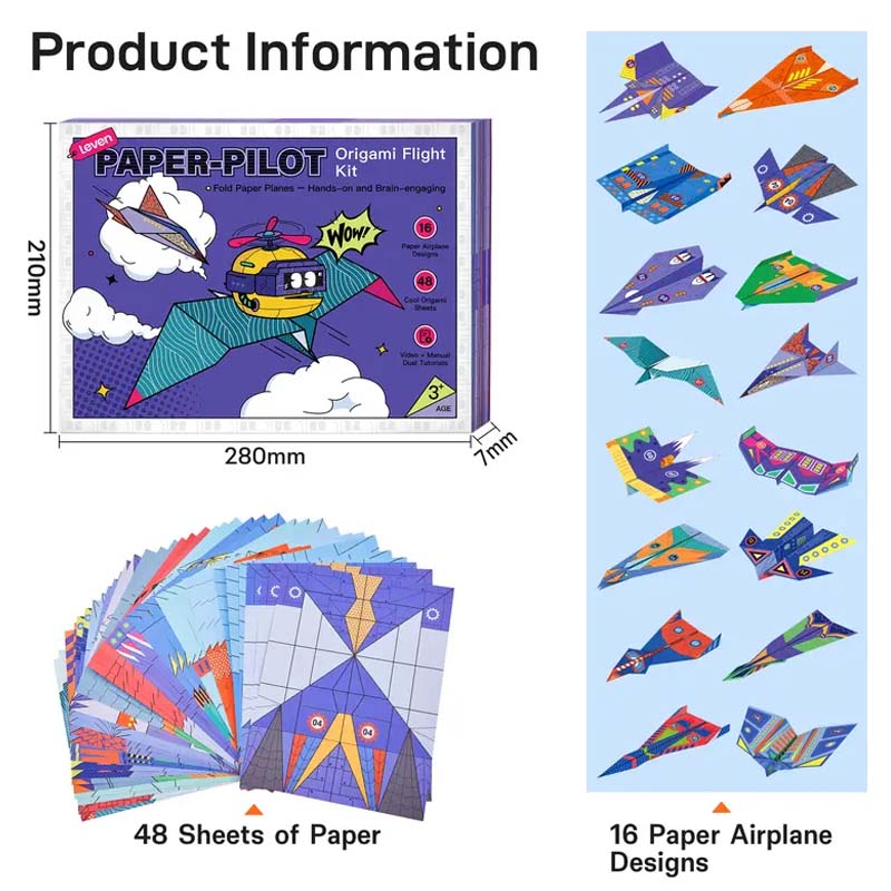 ✈️ 50% OFF NOW! 🎨 Creative DIY Paper Airplane Set for Kids – Fun designs, easy assembly & educational – Perfect for creative play & learning 📐