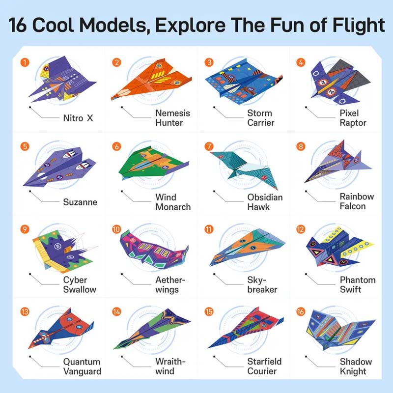 ✈️ 50% OFF NOW! 🎨 Creative DIY Paper Airplane Set for Kids – Fun designs, easy assembly & educational – Perfect for creative play & learning 📐