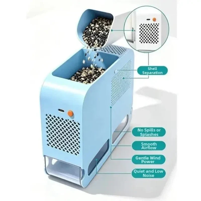 Electric Bird Seed Sheller & Chaff Separator