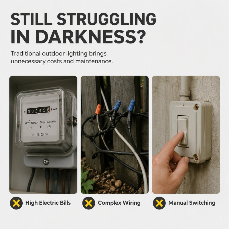 ☀️ Solar LED Gutter Wall Light | Outdoor Accent