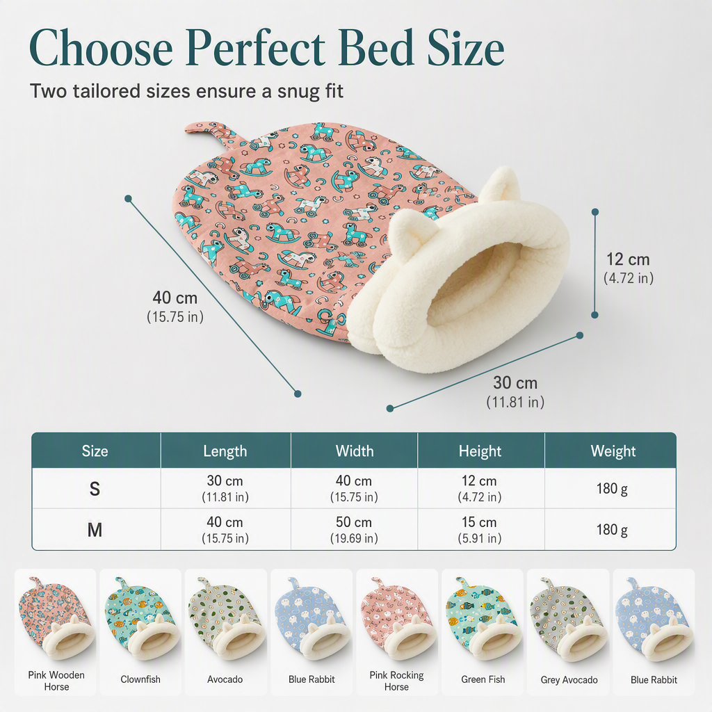 🐾 LIMITED-TIME 49% OFF! 🛏️ Semi Enclosed Warm Pet Sleeping Bag Bed – Windproof, Plush, Cozy 🌨️