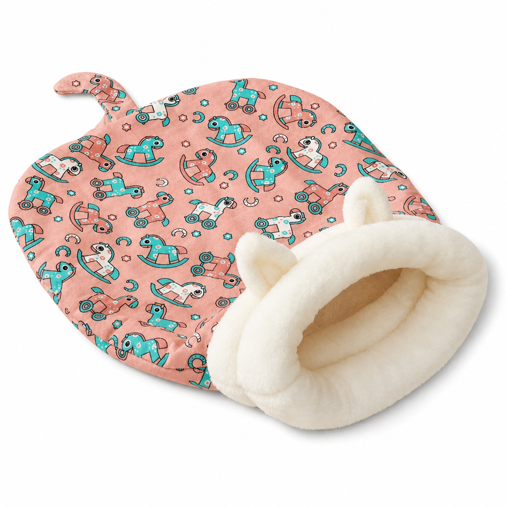 🐾 LIMITED-TIME 49% OFF! 🛏️ Semi Enclosed Warm Pet Sleeping Bag Bed – Windproof, Plush, Cozy 🌨️