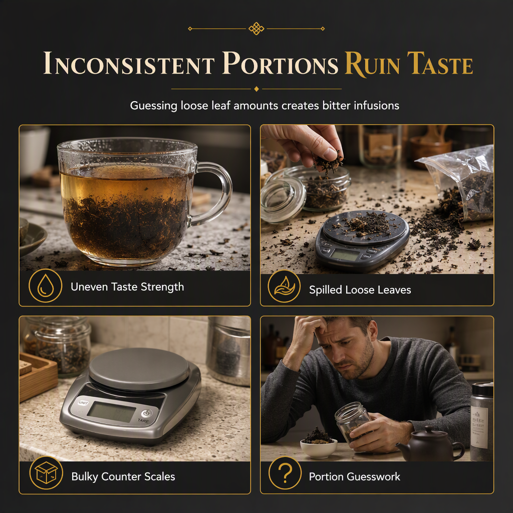 Digital Tea Scoop Scale and Electronic Weighing Spoon for Tea Leaves and Coffee