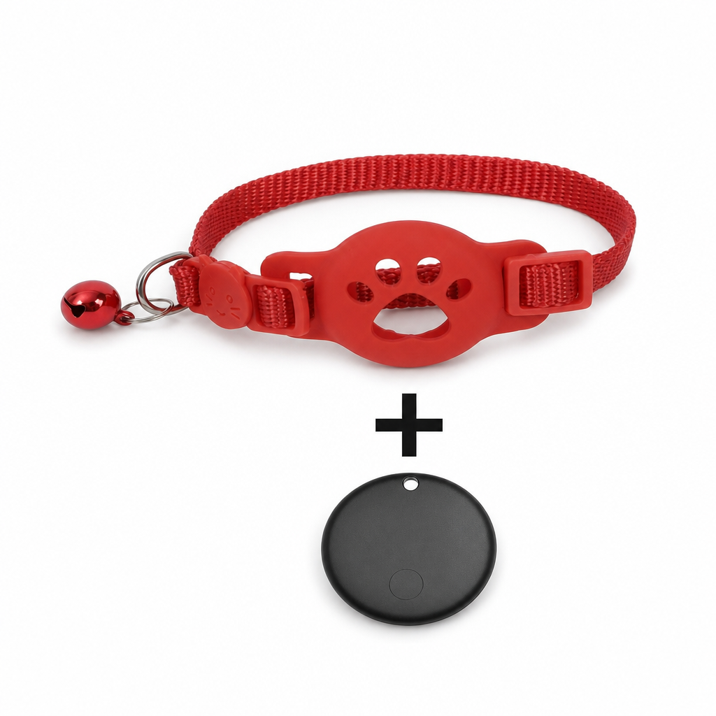 Reflective Cat Collar with Waterproof Smart Pet Tracker Locator